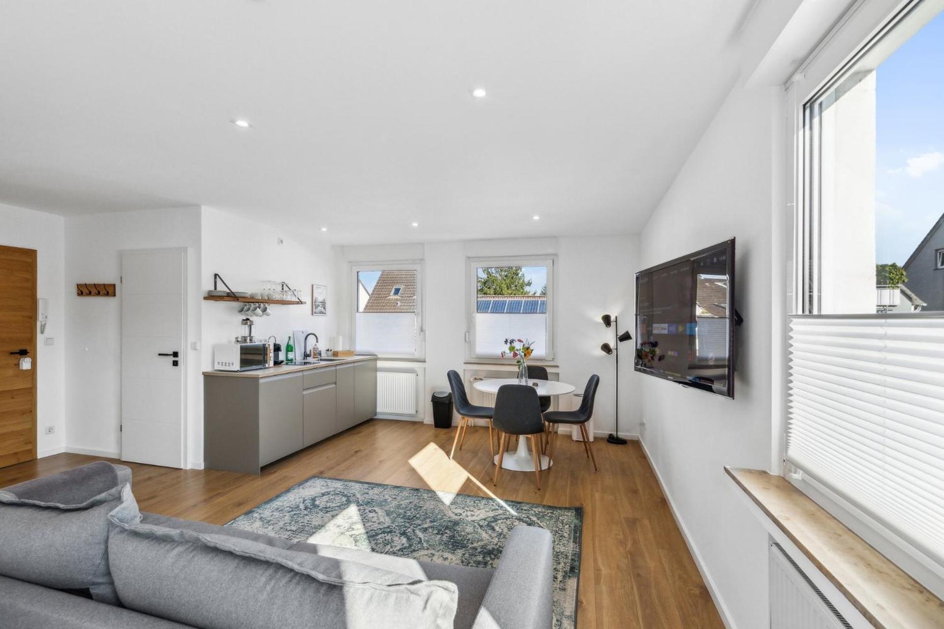 Citychalet-Uni- Boxspringbett Kueche-Ruhig-Parkplatz Bochum Bagian luar foto